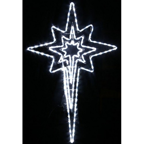Nativity Star LED Christmas Motif Rope Lights White